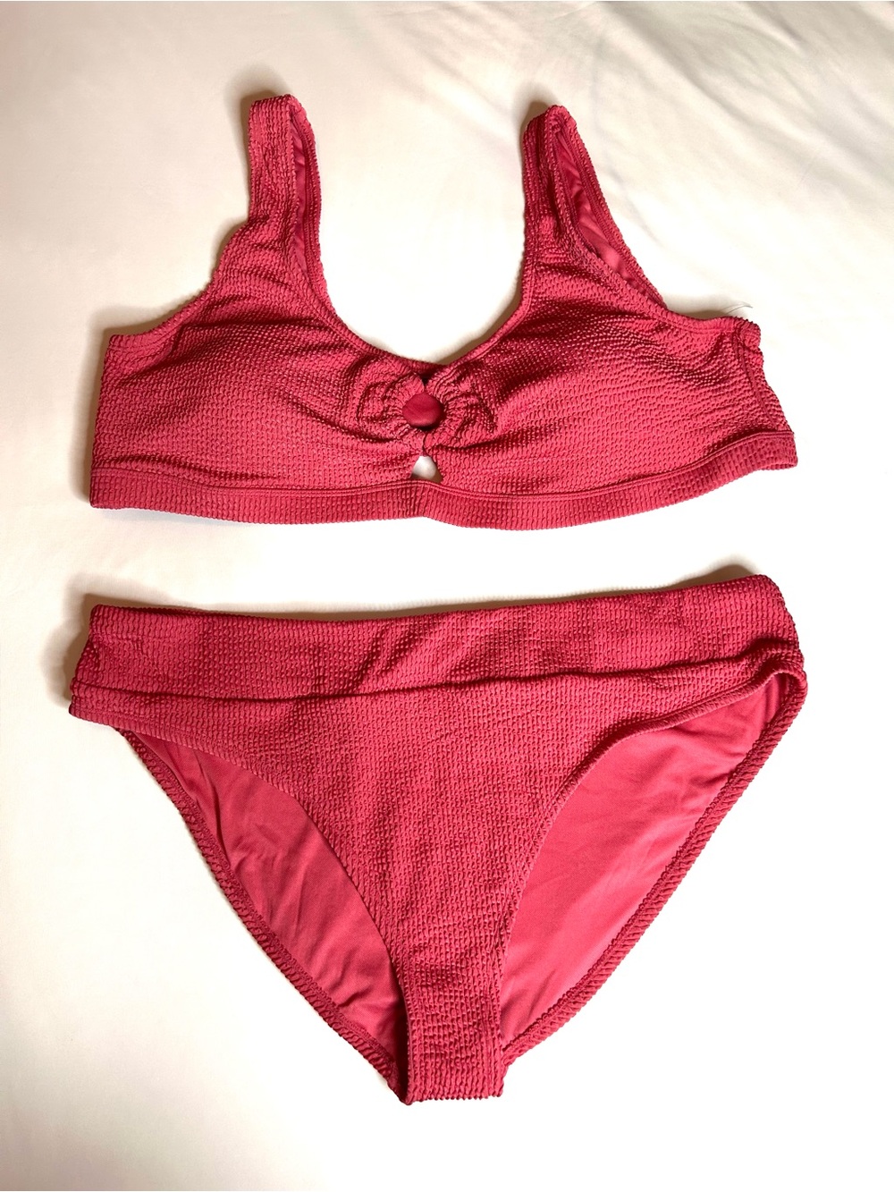 NWOT Time and Tru Mauvey Pink Bikini Top and Bottom Size 2X 👙